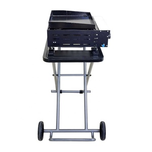 Kominenjoy vỉ nướng gas toa xe ngoài trời di động có thể gập lại Xe đẩy 2 bếp ga Bếp nướng gas vỉ nướng cho cắm trại - Product Image 4