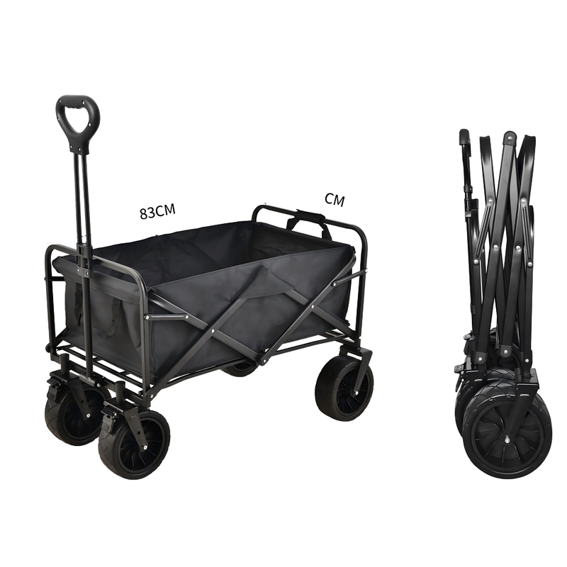 Folding Utility Cart with 4 Silent