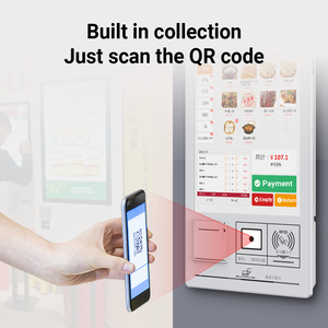 Kiosque à écran tactile en libre-service de 21,5 pouces avec <span class=keywords><strong>imprimante</strong></span> de reçus, lecteur de code QR, lecteur de cartes, double caméra pour terminal d'enregistrement d'hôtel - Product Image 4