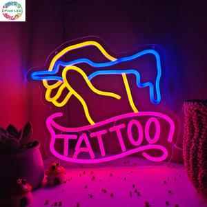 IPixel livraison directe tatouage populaire personnalisé veilleuse personnalisable néon Logo <span class=keywords><strong>pour</strong></span> boutique <span class=keywords><strong>bar</strong></span> club décor étanche lumière LED néon - Product Image 3