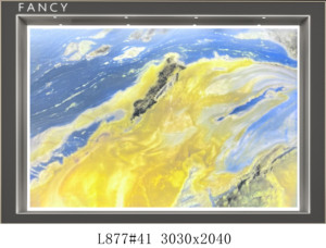 Đánh bóng đá cẩm thạch trắng tự nhiên sàn màu xanh bầu trời trắng đám mây Nội Thất Tường và sàn thiết kế với đèn nền tự nhiên - Product Image 5