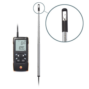 Anémomètre thermique numérique Testo 425, instrument portable de haute précision, résolution 0,01 ms pour la mesure du débit d'air - Product Image 1
