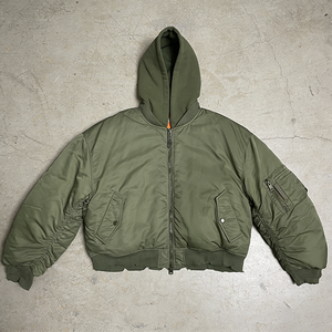 Giacca <span class=keywords><strong>Bomber</strong></span> Invernale Personalizzata, Leggera, Casual, Effetto Vissuto, Corta, Ampia, con Zip, Stile Vintage, Imbottita, con Cappuccio, per <span class=keywords><strong>Uomo</strong></span> - Product Image 1