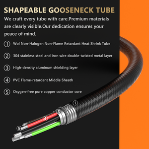 Caméra de canalisation MG20 avec éclairage, caméra d'inspection des égouts, écran large 7 pouces 1080P HD, endoscope portable pour murs, moteurs automobiles - Product Image 6