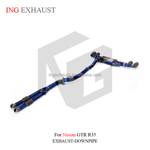 <span class=keywords><strong>ING</strong></span> para Nissan 2008-2022 GTR/3,8 R34 R35 T sistema de escape aleación de titanio Catback válvula de escape control remoto inalámbrico - Product Image 5