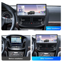 Radio de Coche Android de 12.3 Pulgadas con Navegación GPS Compatible con Ford Focus 2012-2018, CarPlay Inalámbrico, Android Auto, IPS, DSP, 4G, WiFi, Cámara de Reversa AHD