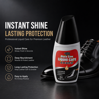 Hei Niu - Betún Líquido Nutritivo para Cuero Black Bull de 75ml con Logotipo Estampado en Caliente, Fácil de Limpiar, en Caja, Apariencia Premium de Alta Gama