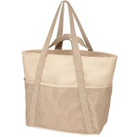 Bolso de playa de poliéster impermeable de gran capacidad con cierre de cremallera, a la moda, a prueba de arena, para viaje, disponible para envío transfronterizo.