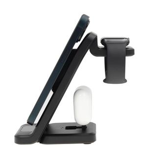 <span class=keywords><strong>Chargeur</strong></span> sans fil magnétique pliable pour <span class=keywords><strong>iPhone</strong></span> AirPods IWatch 10W Fonction SCP de puissance de sortie avec protections OTP/OPV Entrée 5V/2A - Product Image 2