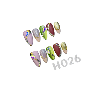 Faux ongles à presser en acrylique faits main de haute qualité, design carré effilé, livraison rapide, vente en gros, faux ongles 3D personnalisés et tendance - Product Image 6