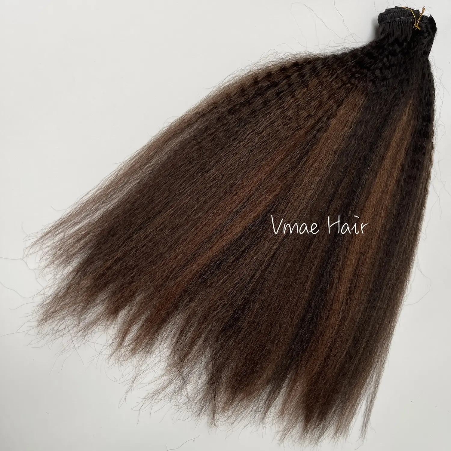 VMAE Indian Remy Virgin Versa ute glatte Echthaar Balayage farbige Ombre Clip in Haar verlängerungen