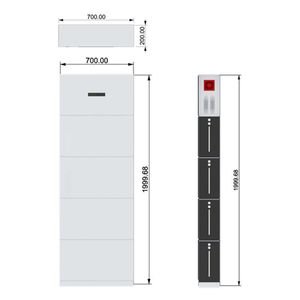 Sistema de Almacenamiento de Energía Híbrido Residencial de Fase Dividida Apilable de 100 Ah con Batería Solar de Litio Ferrofosfato (LiFePO4) - Product Image 2