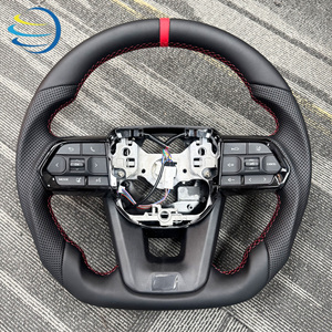 พวงมาลัยหุ้มหนังแท้ <span class=keywords><strong>Toyota</strong></span> รุ่น <span class=keywords><strong>GR</strong></span> สำหรับ <span class=keywords><strong>Toyota</strong></span> Prado 120 150 2017 Camry Yaris <span class=keywords><strong>GR</strong></span> Hilux Tacoma LC79 4Runner Mark X <span class=keywords><strong>CHR</strong></span> มีสินค้าในสต็อก - Product Image 1