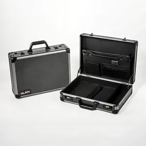 Valigetta portatile in alluminio GLARY borsa per laptop valigetta per ufficio di sicurezza lucchetto a combinazione valigetta rigida unisex valigetta attache