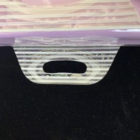 Sacs de rangement en vinyle transparents, 50 unités avec bouton