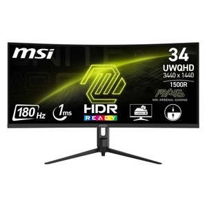 Moniteur 34" ( LED 3440x1440 UWQHD 180Hz ) MAG 342CQR E2 Curvo Noir 9S6 3DB64H 068 - Product Image 1