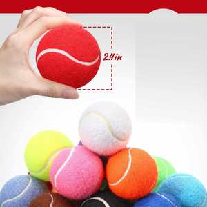 Balle de tennis pour chien en caoutchouc de 2,5 pouces avec logo imprimé personnalisé - Product Image 3