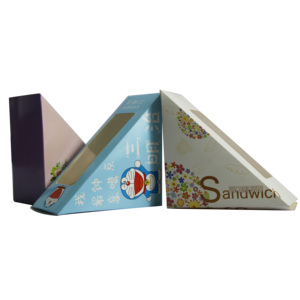 Storage <b>Boxes</b> Paper Packaging Disposable Paper <b>Boxes</b> Food Grade Custom Triangle Sandwich <b>Boxes</b> - Product Image 6
