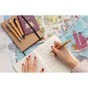 Bolígrafo de bambú, fibra de trigo, gadgets ecológicos - Product Image 5