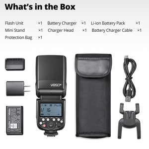 <span class=keywords><strong>Godox</strong></span> V850III <span class=keywords><strong>V850II</strong></span> 2.4G GN60 Sistema Inalámbrico X Speedlite con Batería de Litio V850 para Canon <span class=keywords><strong>Nikon</strong></span> Sony Pentax Olympus - Product Image 2