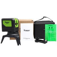 Niveau laser HUEPAR auto-nivelant 9211G, alignement vert 2 lignes 2 points plomb, niveau laser à lignes croisées