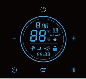 Bảng điều khiển máy sưởi điện bằng kính đối lưu thông minh 1200-2000W, điều khiển bằng ứng dụng, không gây tiếng ồn, màn hình cảm ứng tiết kiệm năng lượng - Product Image 4