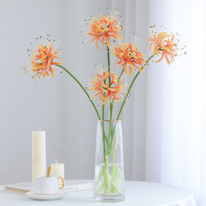 Vente chaude <span class=keywords><strong>Lycoris</strong></span> rouge araignée lys Arrangement de fleurs à la main pièce maîtresse florale pour les mariages fêtes en gros Manchu Shahua - Product Image 6
