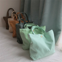 Sacs fourre-tout en toile de coton écologique de grande capacité avec design personnalisé, couleurs et logo sur mesure, poche pour une utilisation promotionnelle