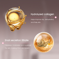 Ensemble de soins de la peau pour le visage à la collagène coréen, à la vitamine C, hydratant, éclaircissant, réparateur, raffermissant, anti-âge, à la mucine d'escargot, marque privée