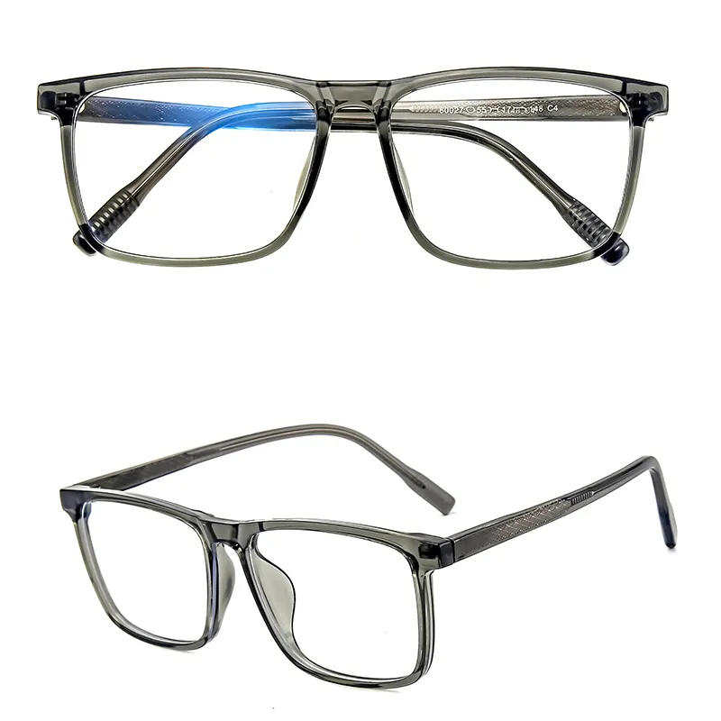 Moda kare gözlük çerçevesi okuma gözlüğü Anti mavi açık mavi tasarımcı göz erkekler ve kadınlar için koruma gözlükleri çerçeveleri