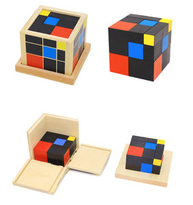 Material Didáctico Montessori para <span class=keywords><strong>Primaria</strong></span>, Equipo de Geometría, Cubo Trinomial Aritmético, Cubo Binomial, Juguetes Montessori - Product Image 4