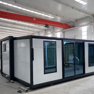 Suite de villégiature mobile contemporaine en conteneur extensible à double aile avec lit <span class=keywords><strong>king</strong></span>-size, salle de bain, revêtement de sol SPC et conception étanche - Product Image 6