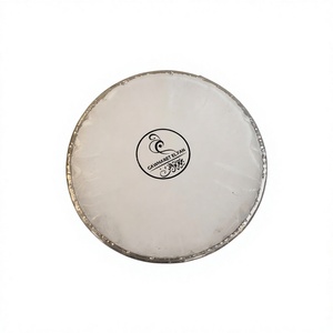 Tête de tambour synthétique transparente/blanche de remplacement pour Darbuka Gawharet El Fan 8,75 pouces (22 cm) - Product Image 1