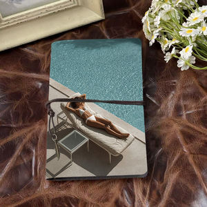 Diario A6 con cierre de cordón Bonito regalo <span class=keywords><strong>para</strong></span> los jefes de departamento Como muestra de respeto con la mujer <span class=keywords><strong>Bikini</strong></span> Tumbona Impresión de mesa de billar - Product Image 2
