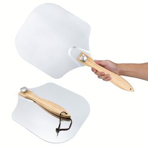 ดีไซน์โดดเด่น ด้ามจับยาวถอดออกได้ พลั่วพิซซ่าพับได้ ขนาด 12 นิ้ว ชุดอุปกรณ์ตักพิซซ่า - Product Image 1