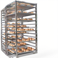 Chariot à 201 couches en acier inoxydable 30/32 personnalisé-Porte-pain commercial et chariot de nourriture avec plaques de cuisson