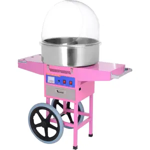 Commercial automatic life selling cotton candy machine with car with protective cover electric/gas cotton candy machine