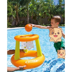 <span class=keywords><strong>INTEX</strong></span> 58504 56500 Cerceau flottant / MEGA Cerceau flottant <span class=keywords><strong>Jeu</strong></span> d'eau flottant en PVC d'extérieur Comprend une balle gonflable - Product Image 1