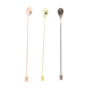Cuillère à cocktail en métal de 30cm par le fabricant Outils de bar essentiels-Cuillères de bar - Product Image 2