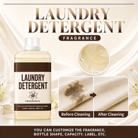 Lessive liquide OEM en pot droit, parfum crème perlée, longue durée, fraîcheur persistante, produits de nettoyage