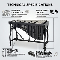 High Quality Aluminum Alloy bar F3 - F6 442 HZ 37 Keys Vibraphone (DFV-F37)