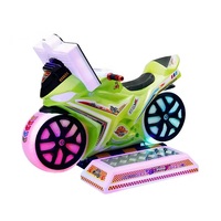 Vente Flash : Machine de Jeu Simulateur de Course de Moto d'Arcade Intérieur à Monnayeur pour Enfants, Compatible 110V/220V, pour les Plus de 6 Ans