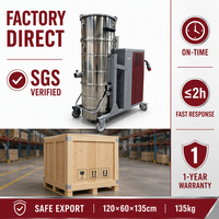 Aspiradora Industrial Automática de Pulso de 28Kpa, 120L, Acero Inoxidable, 380V, Motor Potente de 3000W, Filtro de 8.5m²
