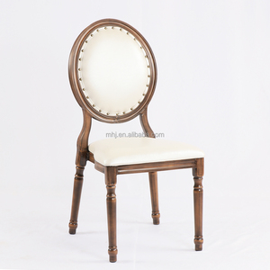 <span class=keywords><strong>Chaise</strong></span> de mariage vintage de luxe, style campagne française, dossier rond, chaises de salle à manger rembourrées - Product Image 1