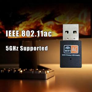 IFA01 อะแดปเตอร์ไร้สาย NIC คอมพิวเตอร์ภายนอก USB ไวไฟอะแดปเตอร์เครื่องส่งสัญญาณ RTL8811CU 100-300M ช่วง 1T1R เสาอากาศ - Product Image 4