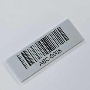 Tag nama logam perekat mandiri pelat nama kode QR aluminium hadiah bisnis Modern kustom - Product Image 2