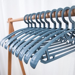 Thickened Plastic Clothes Hangers Wide Shoulder Multi Functional Traceless Hook Type For Clothing Storage Yiwu Origin - Product Image 2