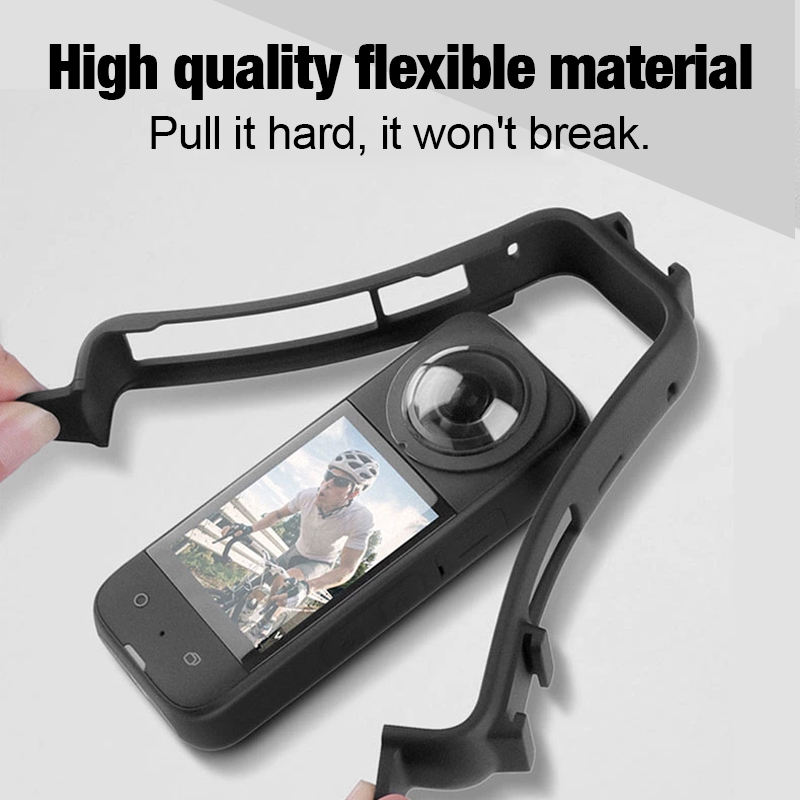 Camera Protective Cage for Insta360 X3 / Plastic Camera Protective Cage Housing Frame With Lens Protector for Insta360 X3 Camera