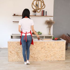 Delantales de Cocina de Poliéster con Estampado <span class=keywords><strong>Personalizado</strong></span>, <span class=keywords><strong>Delantal</strong></span> de Chef, Estilista, Parrilla, Restaurante, Bar, Tienda, Cafetería, Belleza, Manicurista, para Mujer y Hombre - Product Image 4