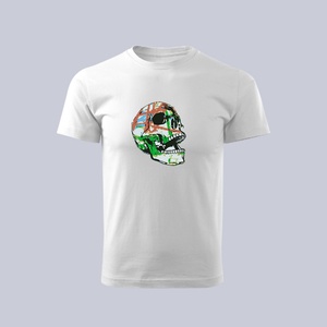 เสื้อยืดแขนสั้นทรงโอเวอร์ไซส์ผ้าถักพิมพ์ลายตามสั่ง คุณภาพสูง ผลิตจากผ้าฝ้าย/โพลีเอสเตอร์ 100% สำหรับผู้ชาย - Product Image 1